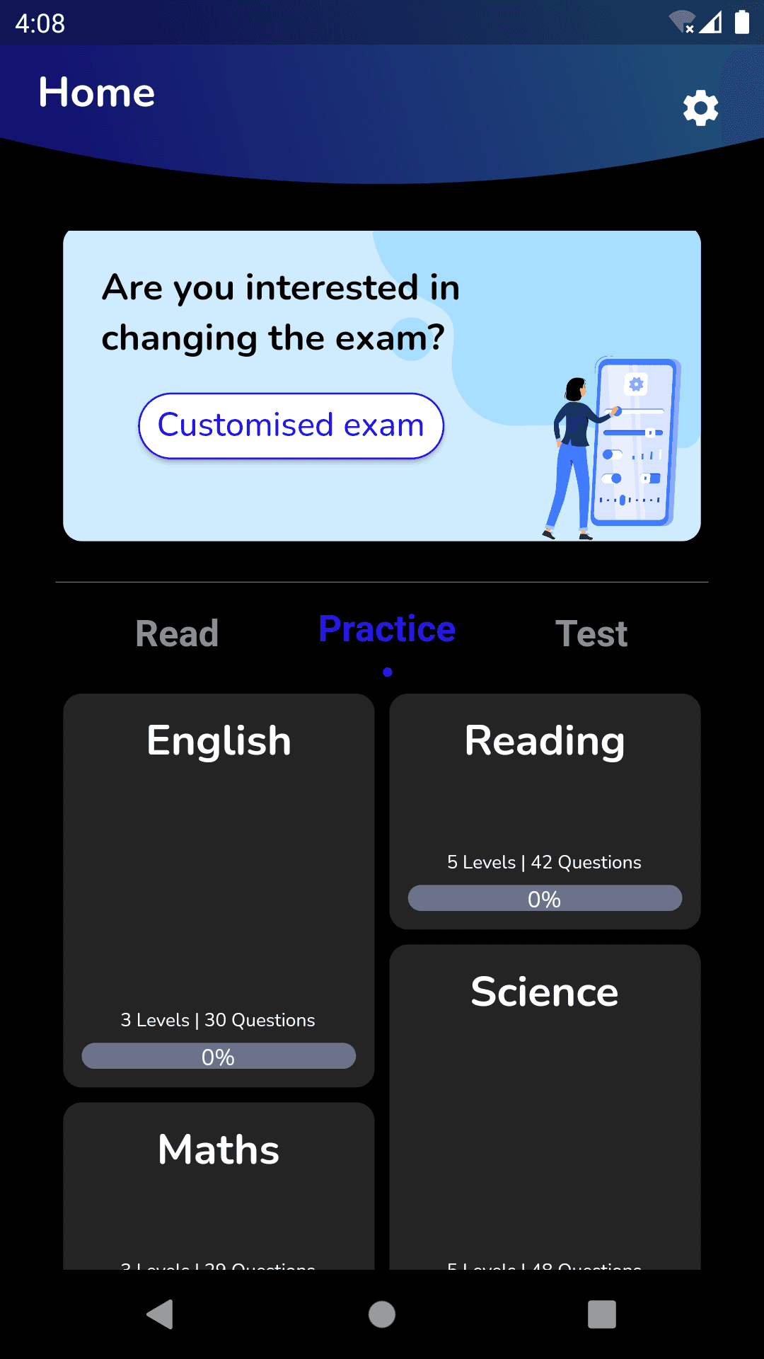 ACT Examps - Home/Practice