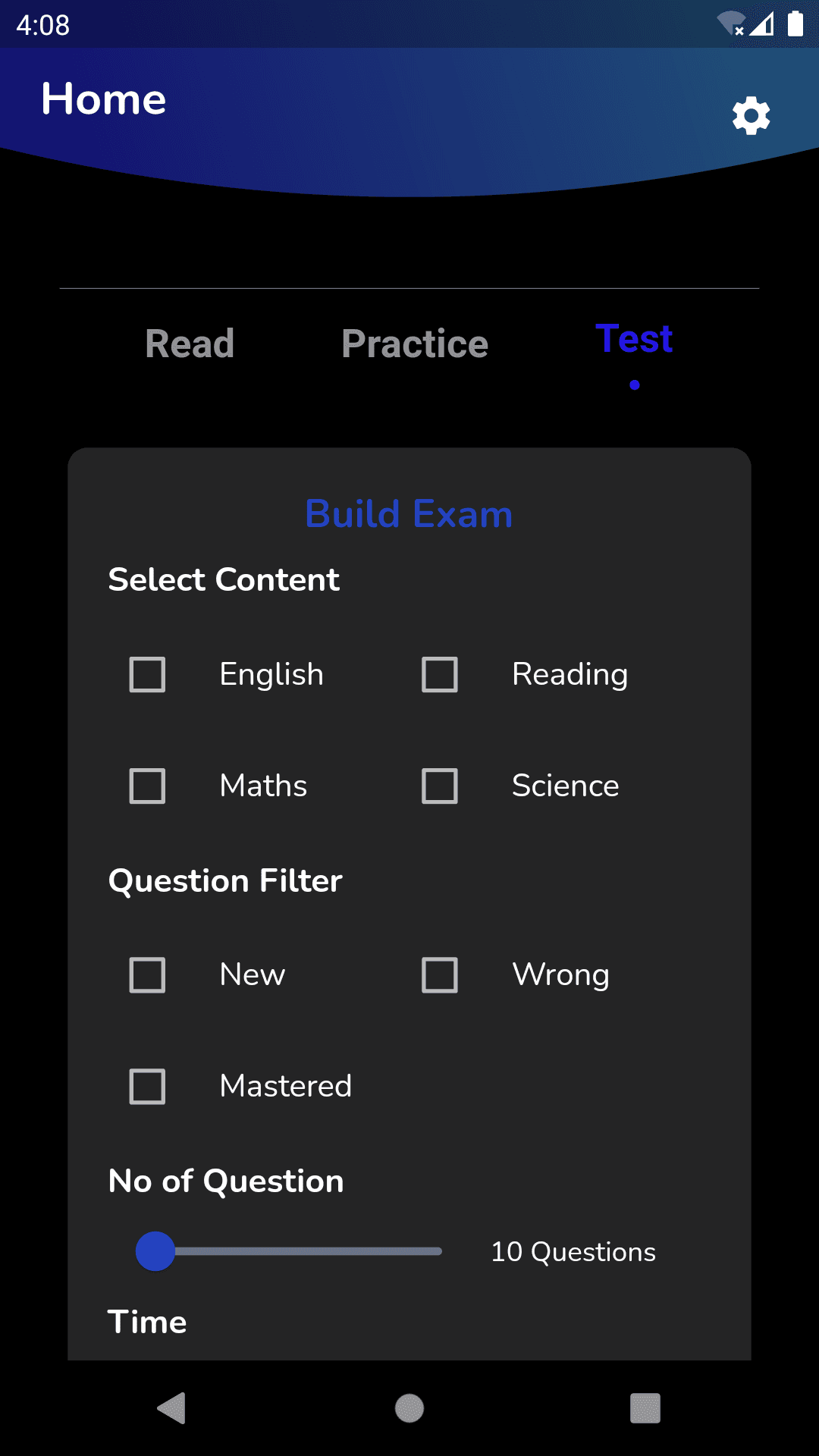 ACT Examps - Build Exam/Test