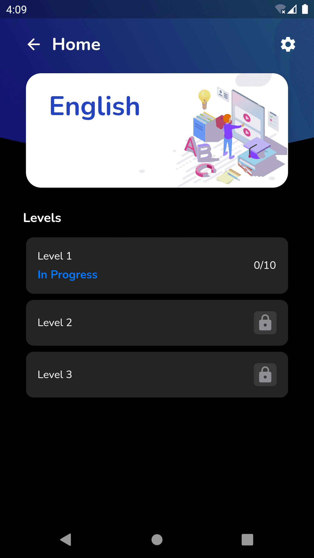 ACT Examps - Test Levels Progress