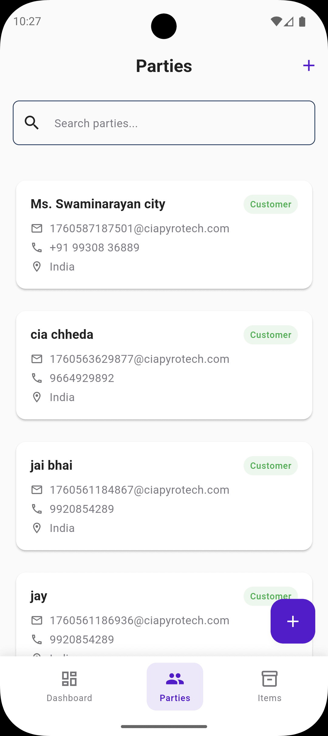 CIA Pyrotech - Billing